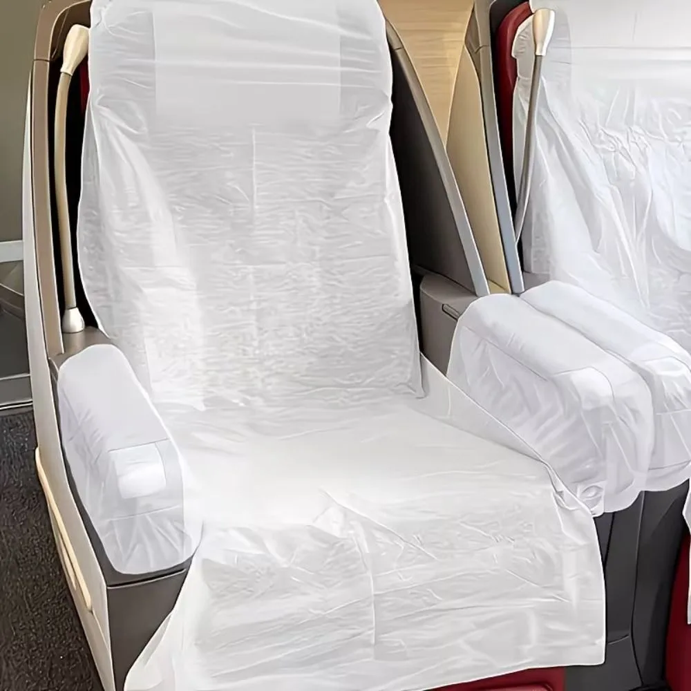 Hygienic Non Woven Disposable Seat Cover Dirt-proof Lightweight Protective Cover Breathable Thickened Travel Seat Cover Airplane