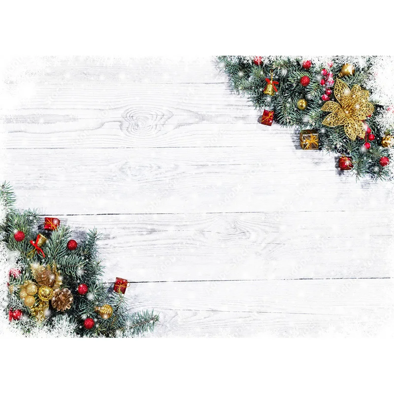 Christmas Wooden Planks Theme Photography Background Snowman Children Portrait Backdrops For Photo Studio Props 211220 SDMB-03