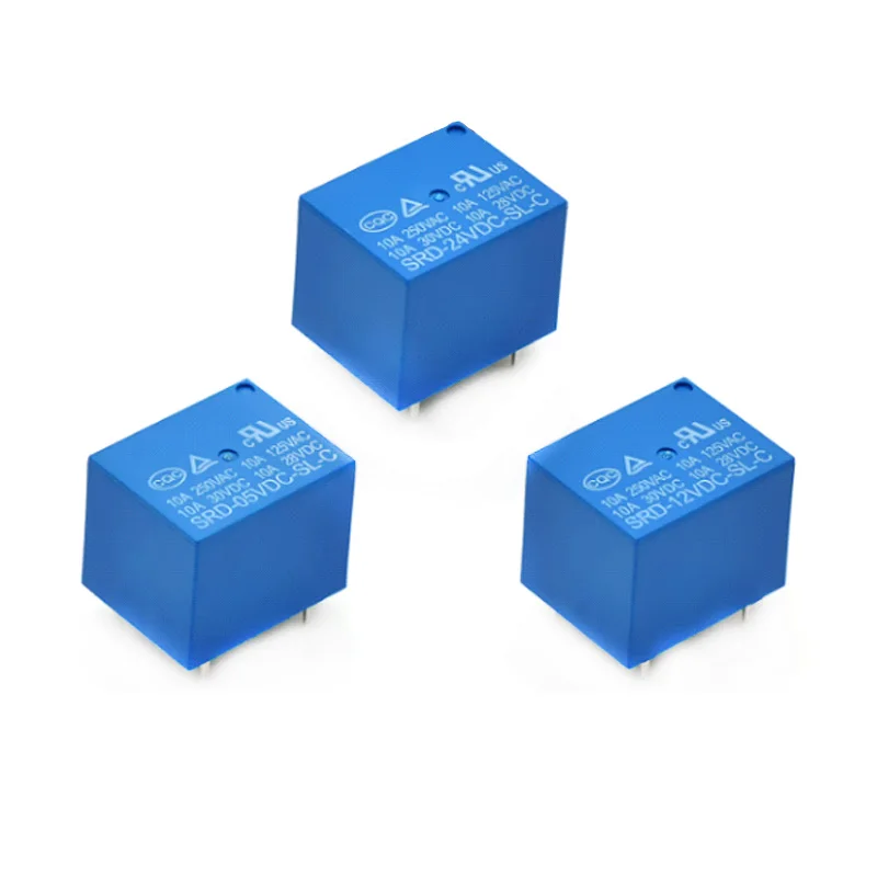 15pcs Relay Module SRD-05VDC-SL-C SRD-12VDC-SL-C SRD-24VDC-SL-C 10A 5V 12V 24V 5PIN Power Relay