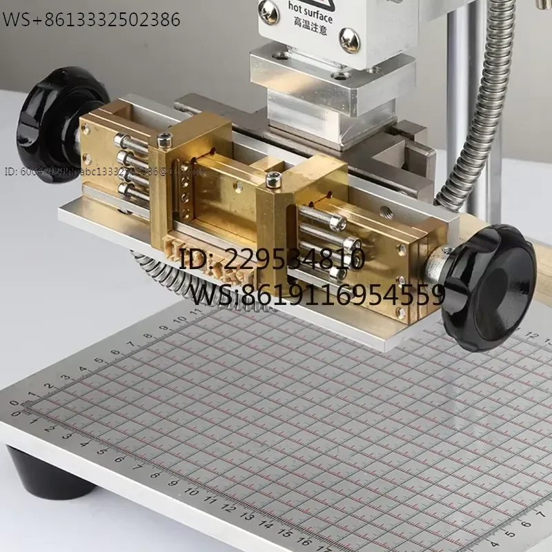 PVC Leather Bronzing Machine Manual Hot Stamping Embossing Tool with Slider
