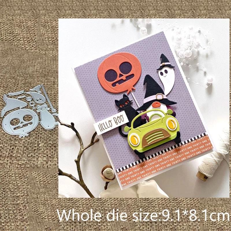 New Design Craft Metal stencil mold Cutting Die Car Dwarf heart Decoration scrapbook die cut Album Paper Card Craft Embossing