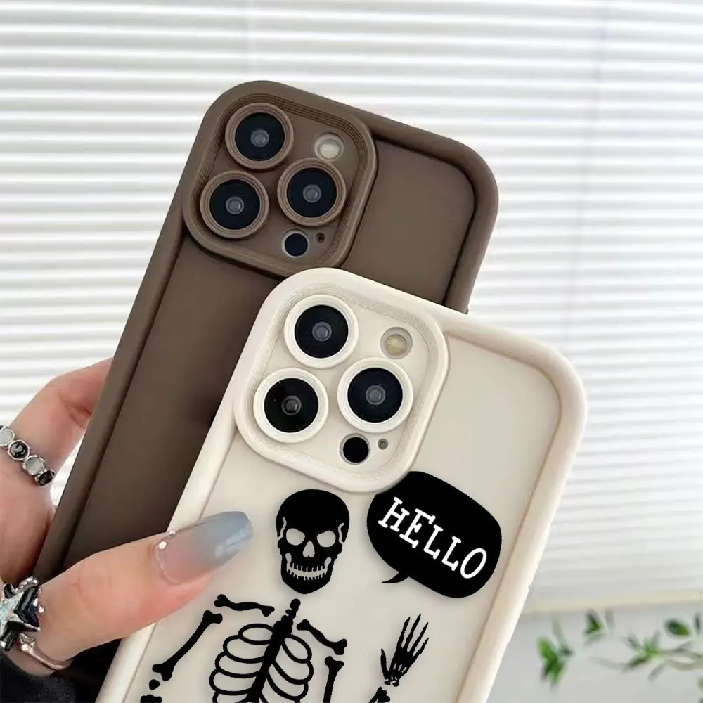 Gothic Skull Frame Phone Case For Infinix HOT 30I 40I 60 NOTE 12 G96 ZERO GT 10 20 30 40 50 50S 50X VIP PRO Cover DIY Shell Case - view 3