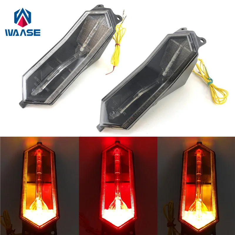 

waase Motorcycle E-Mark LED Integrated Tail Turn Signals Light For Yamaha YZF R1 R1M R1S 2015 2016 2017 2018 2019 2020 2021 2022