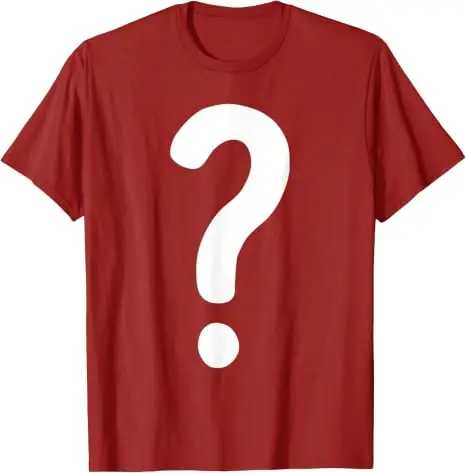 Fragezeichen-Shirt für Paare, Männer, Frauen, Jungen, „Guess Who“-Kostüm-T-Shirt, Fragezeichen „Guess Who“-Shirts, Grafik-Streetwear-T-Shirt, Geschenke – Detail 11