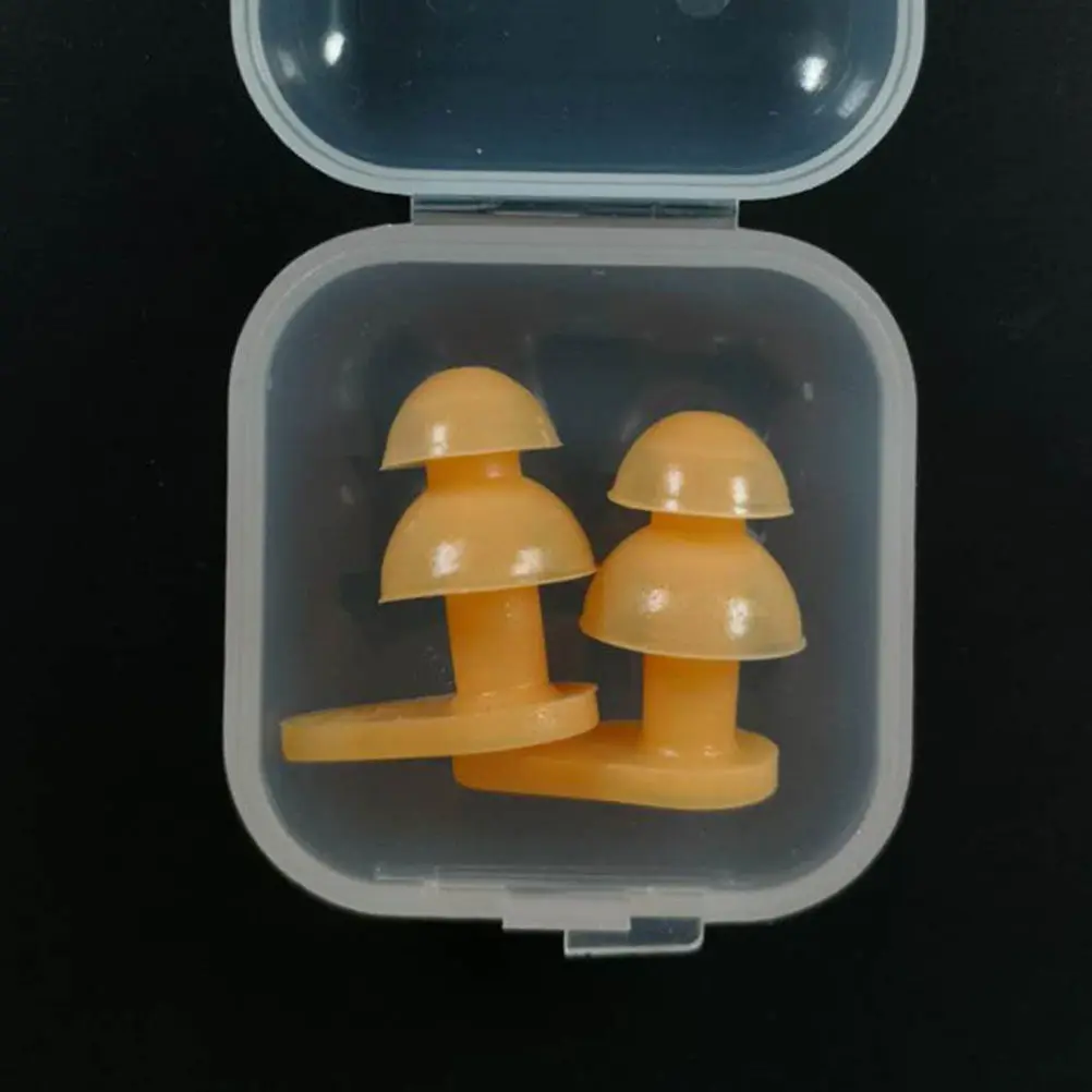 6Pairs Silicone Waterproof Swimming Earplugs Mushroom Design Ear Protector for Swim Diving Shower Water Sports Ear Canal Seal