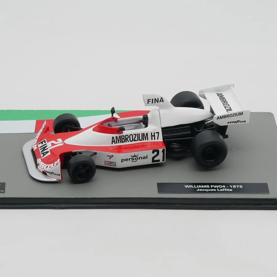 Ixoレーシングウイルサムダイキャストカーモデル、メタルおもちゃの車、クロードマフ、fw04 1975、1:43