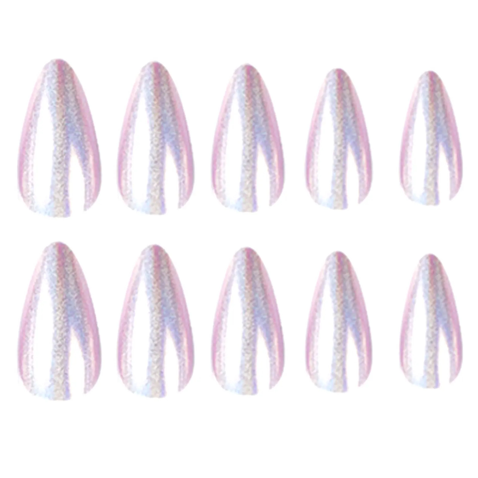 Simple Aurora False Nails with Premium Eco-Friendly Resin Material Great Gift for Mother Sister Female Friends