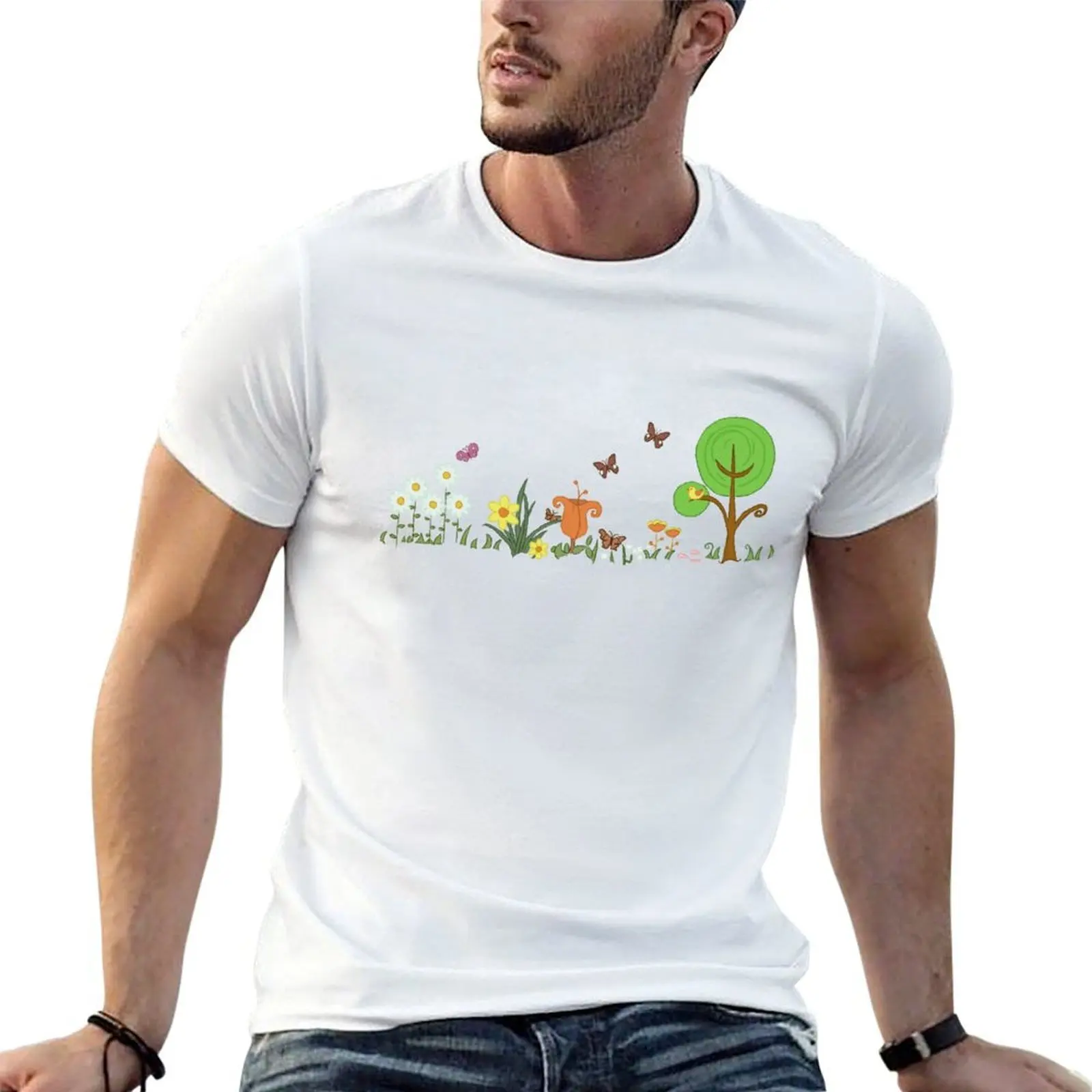 paper spring T-Shirt man t shirt graphic t shirts for man graphic vintage man t shirts for men casual T-shirt