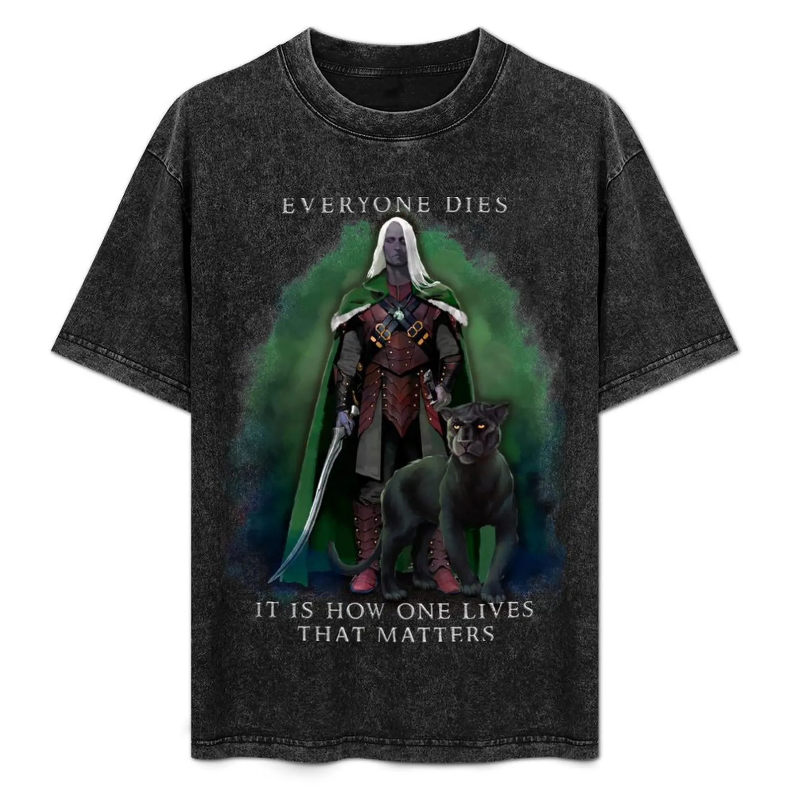 

Drizzt Do'Urden Drow Fighter 138 T-Shirt Plus Size Basic Cotton T-Shirt