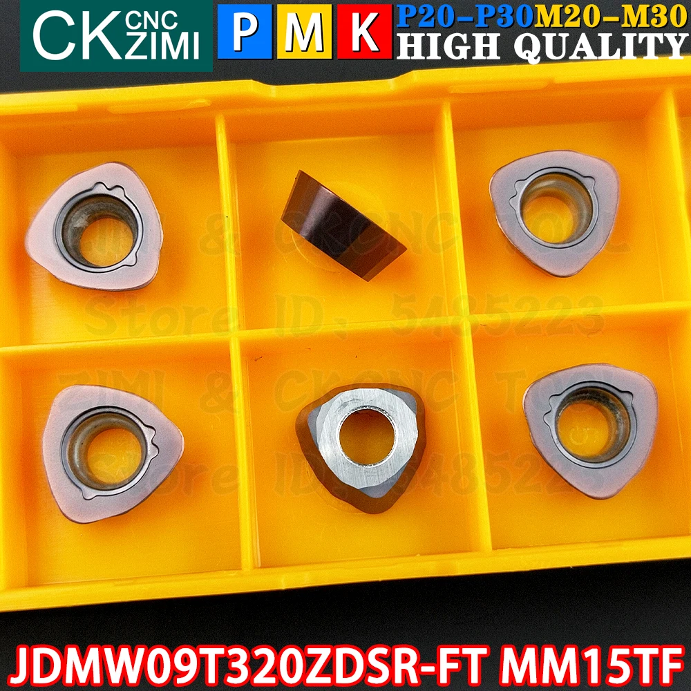 10개 JDMW09T320ZDSR-FT MM15TF JDMW 09T320 ZDSR FT MM15TF 카바이드 인서트 빠른 피드 밀링 인서트 도구 JDMW 09T3 JDMW09T3 CNC 기계 금속 선반 인덱서블 밀링 공구 AJX12