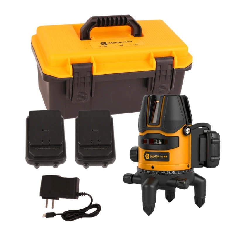 KB-103 5 م 10 م فولت 360 ° ثلاثة أسلاك هندسة البناء قياس اللاسلكي الكهربائية الليثيوم الأخضر ليزر مستوي #3