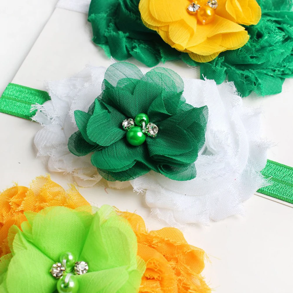 

3pcs Flowers Headband Decoration Kids Baby Girls Elastic Hair Accessories Lightweight Durable Party Dress Up Adorable