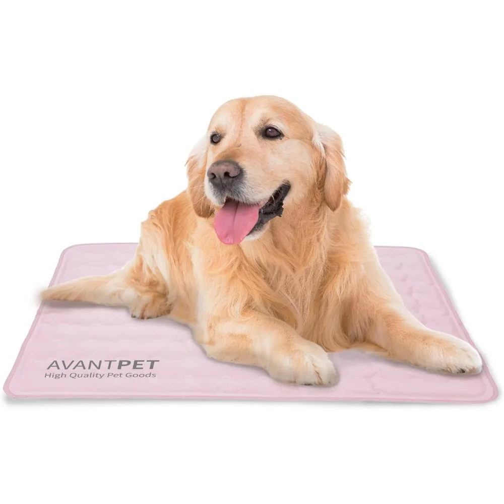 

Cool Gel Reversible Comfortable Pet Cooling mat for Cats and Dogs, Pressure Activated, Non-Toxic Gel, Easy to Clean, Water Proo