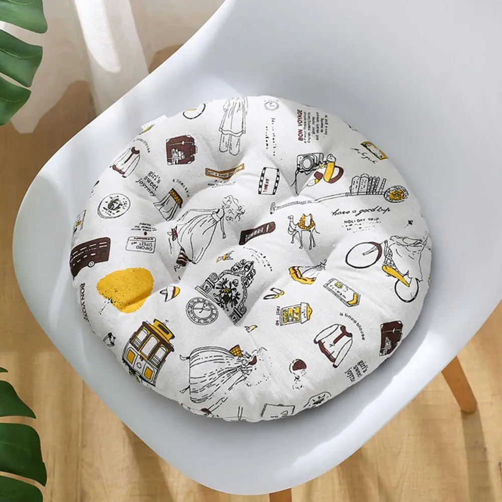 Unique  Seat Cushion Polyester Geometric Pattern Seat Cushion Tatami Pad High Resilience Bright Color Chair Cushion for Dorm