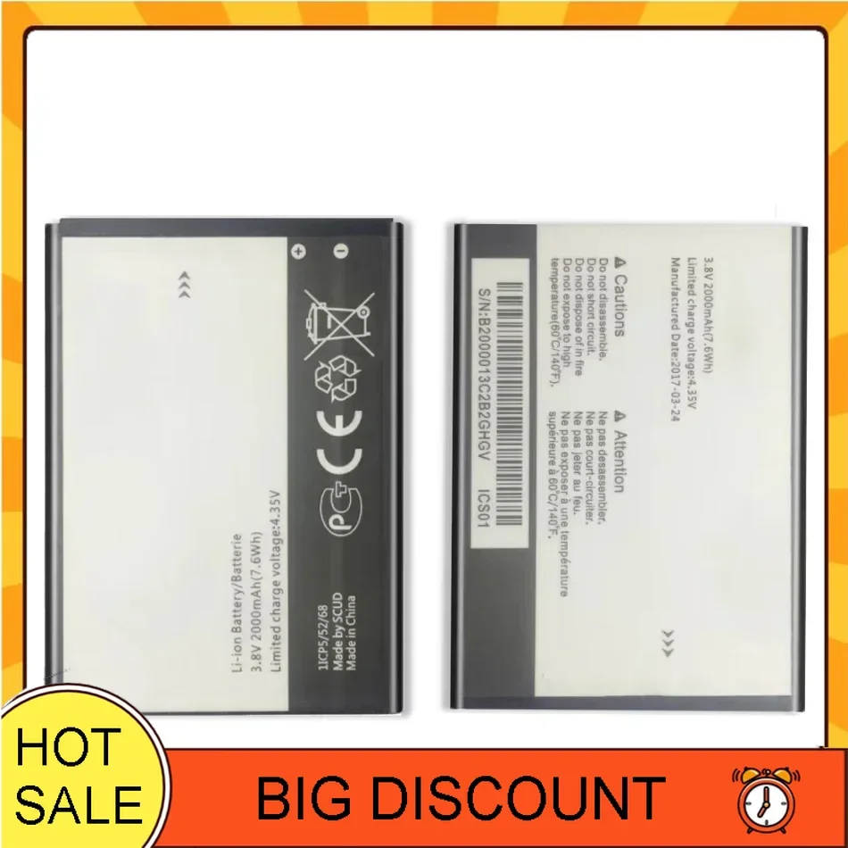 2000mAh High-Capacity Battery for Alcatel One Touch Pop Icon A564C, Model TLI020F2