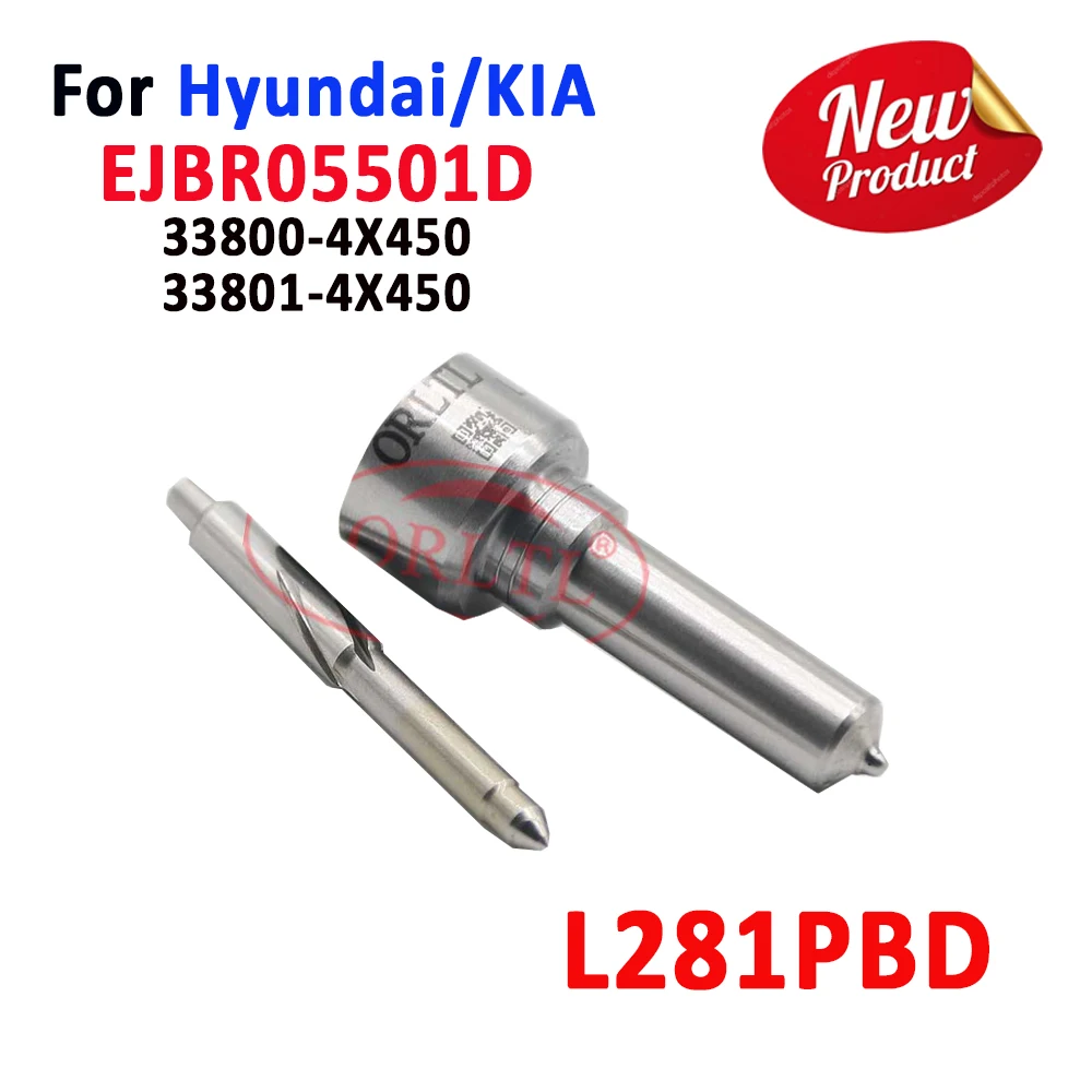 ORLTL Fuel Injector Nozzle L281PBD Spray Diesel L 281 PRD For DELPHI Hyundai KIA EJBR05501D(33800-4X450 33801-4X450)