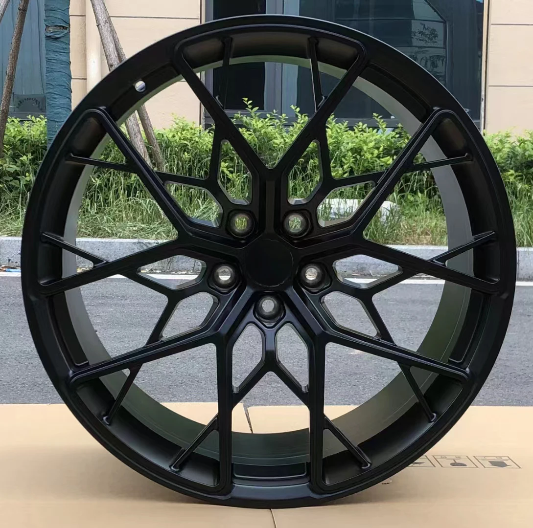 Neues Design, goldfarbene Auto-Leichtmetallfelge, tief konkav, 19-Zoll-Felgen, 5 x 114,3, breitkantige, geschmiedete Autoräder aus Legierung für Porsche