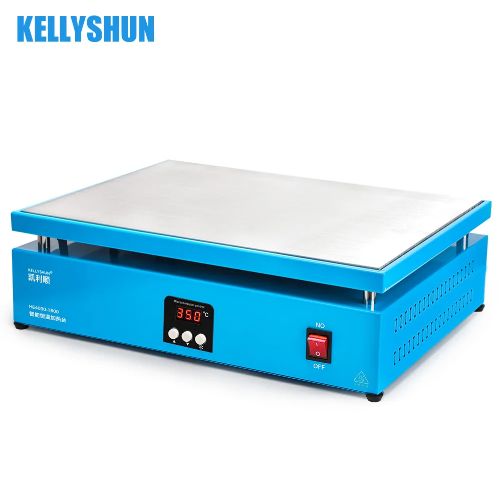 

HE4030 Авиационная алюминиевая пластина Высокотемпературный нагревательный стол 400x300 мм Многофункциональная нагревательная платформа с контролем температуры