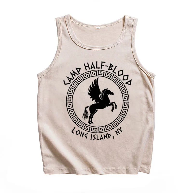 Camp Half Blood New York Long Island Sound Percy Jackson Vest T-Shirt Men Women Streetwear Tank Tops