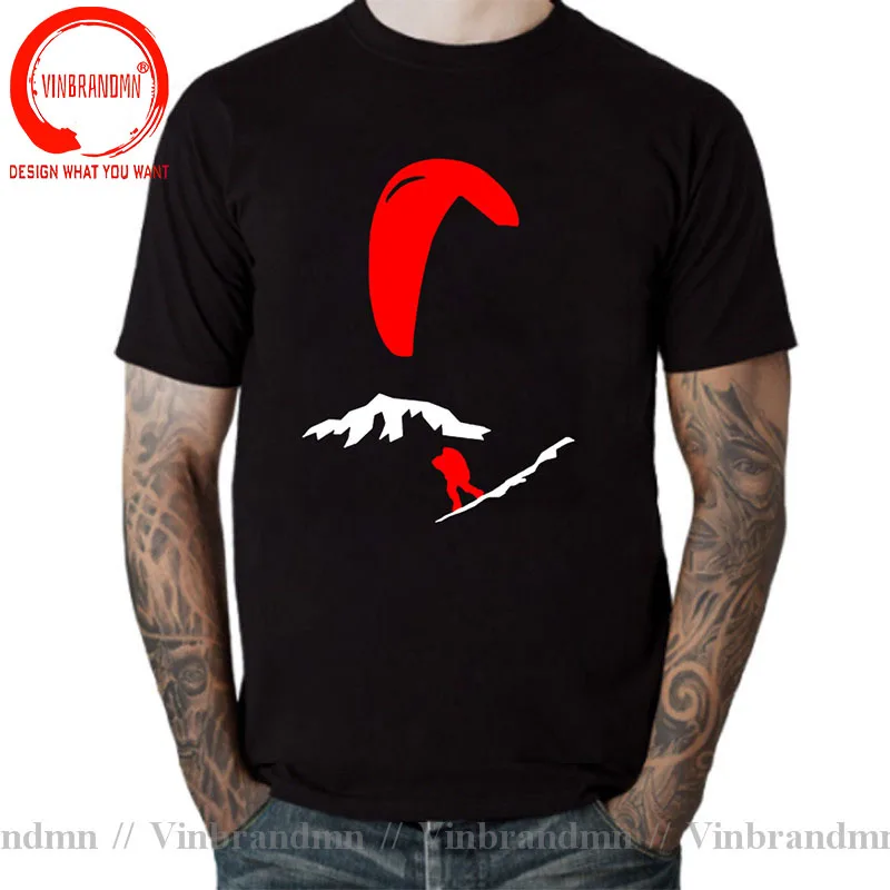 Sky Diving Mens Tee Shirt Sky Dive Diver Tops T Shirt Men Paragliding Fashion Male Tshirt Vintage Skydiving Oversized T-shirts