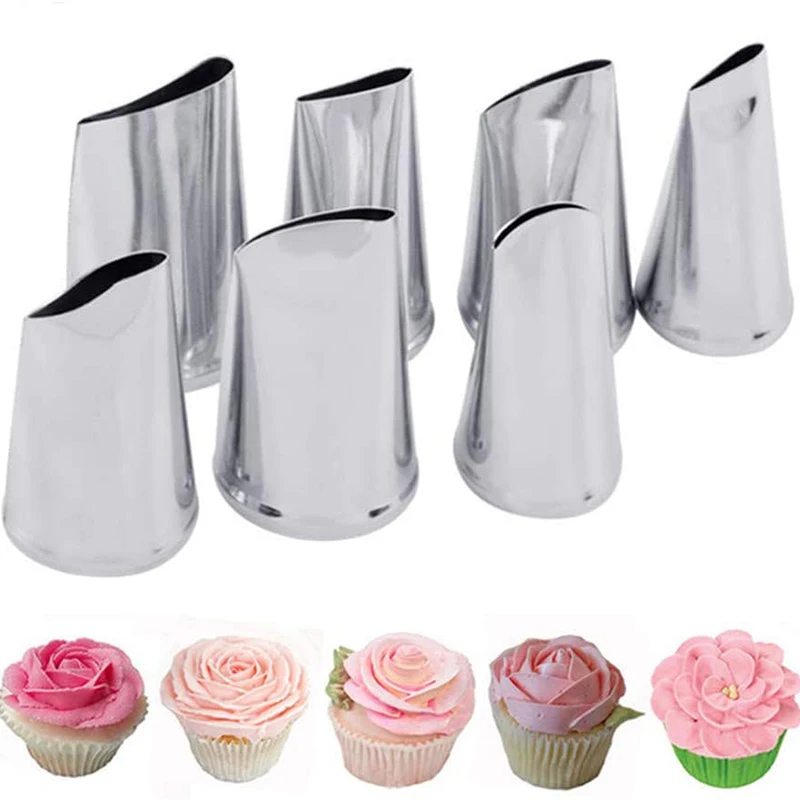 15PCS Grass Rose Petal Leaves Nozzles Piping Cake Decorating Tool  Kitchen Accessories ReusableDIY Cake Kit Icing Piping Tips