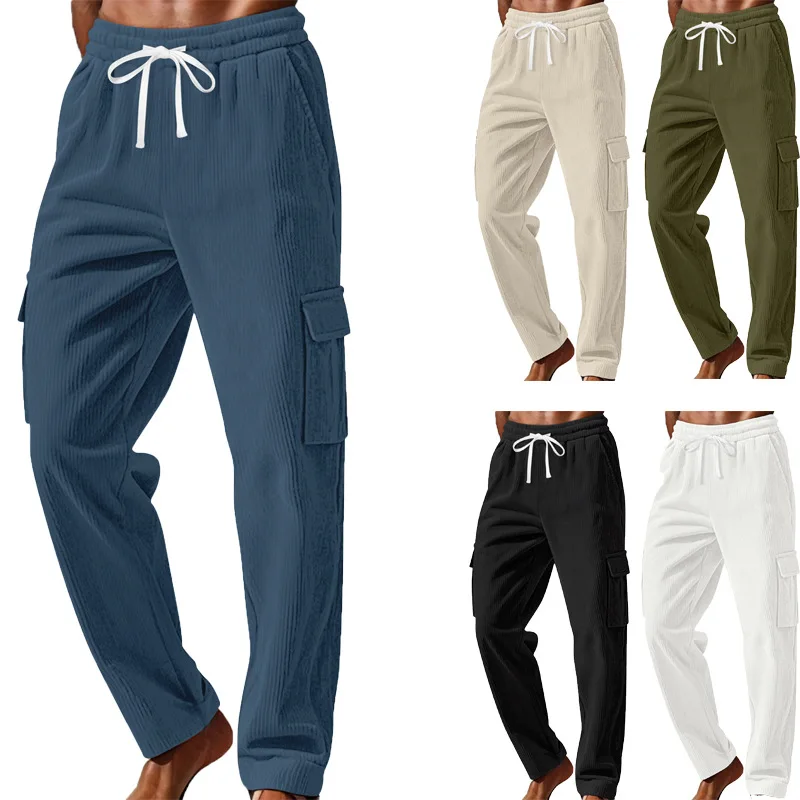 

New winter and autumn men's casual pants, straight-leg work pants, men's