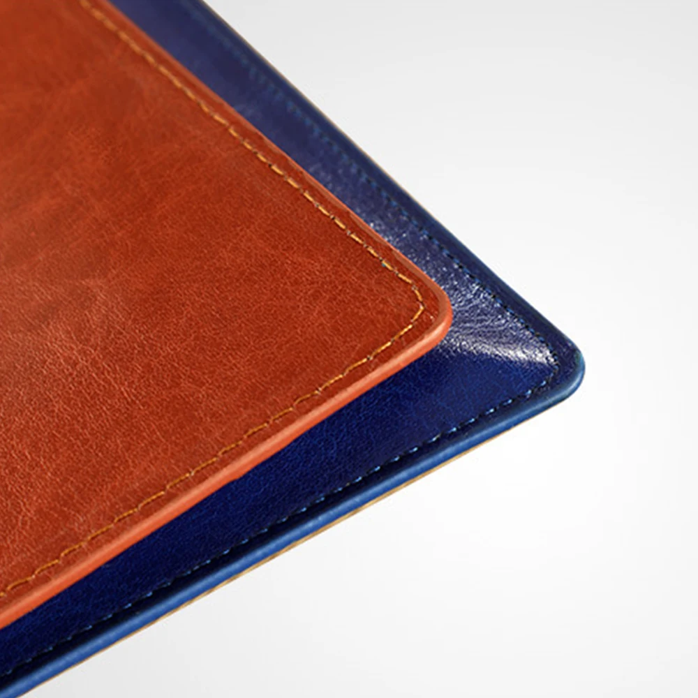 4 File Pocket Dustproof Documents Pouch PU Leather Snap Closure Large Capacity File Bag Thickened Business Office File Folder