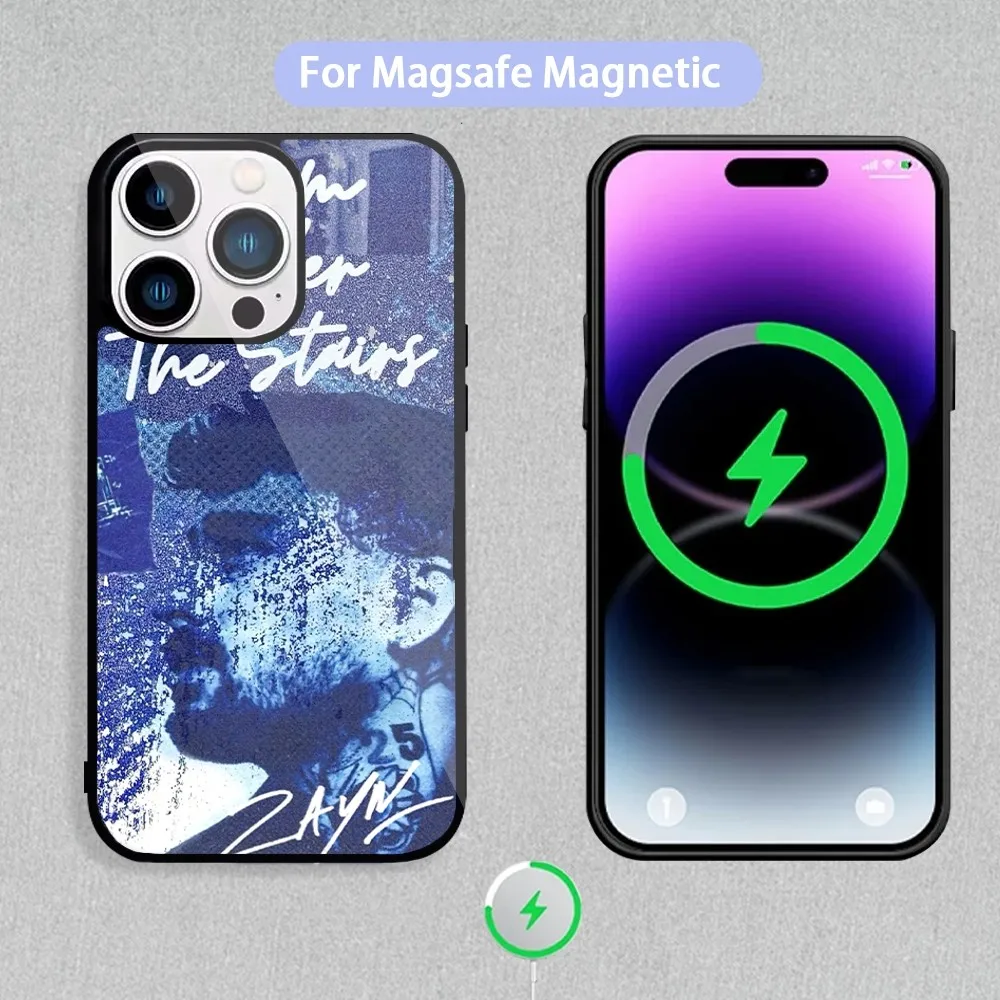 Singer Z-Zayn Phone Case For Magnetic Inductive Charging iPhone 11 12 13 14 15 Max Pro Mini Plus Shell