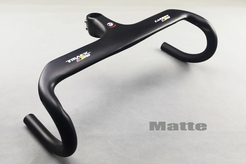 NEW Aero Integrated Road Bicycle Handlebars T800 UD Carbon 28.6mm Black/Matte Glossy 400/420/440mmx90/100/110/120mm