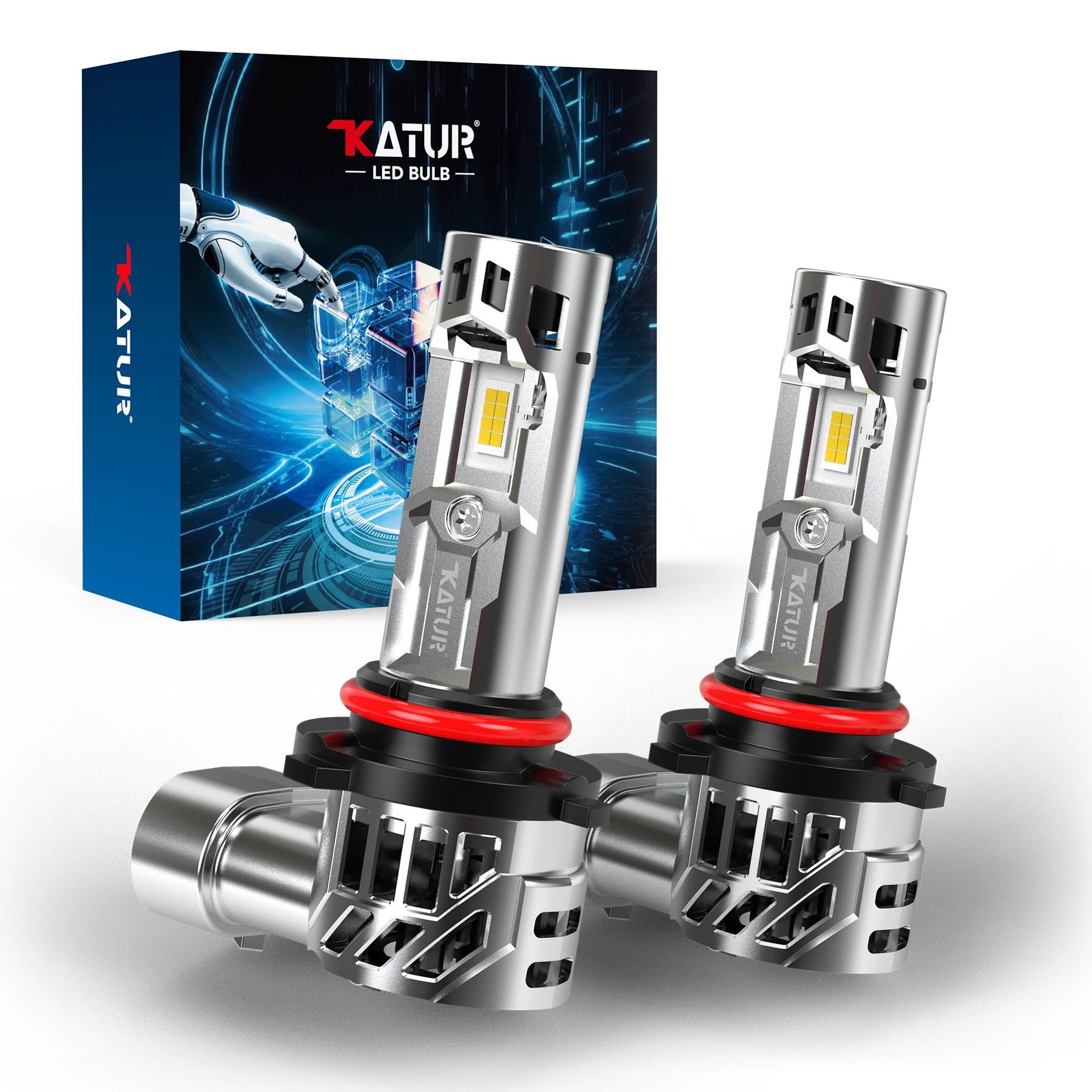 

Katur 2pcs 9005 Car Led Headlight with Fan Turbo Diode DC 12V For Subaru Outback 2003~2023 Subaru XV 2012~2023 Impreza 2008~2012