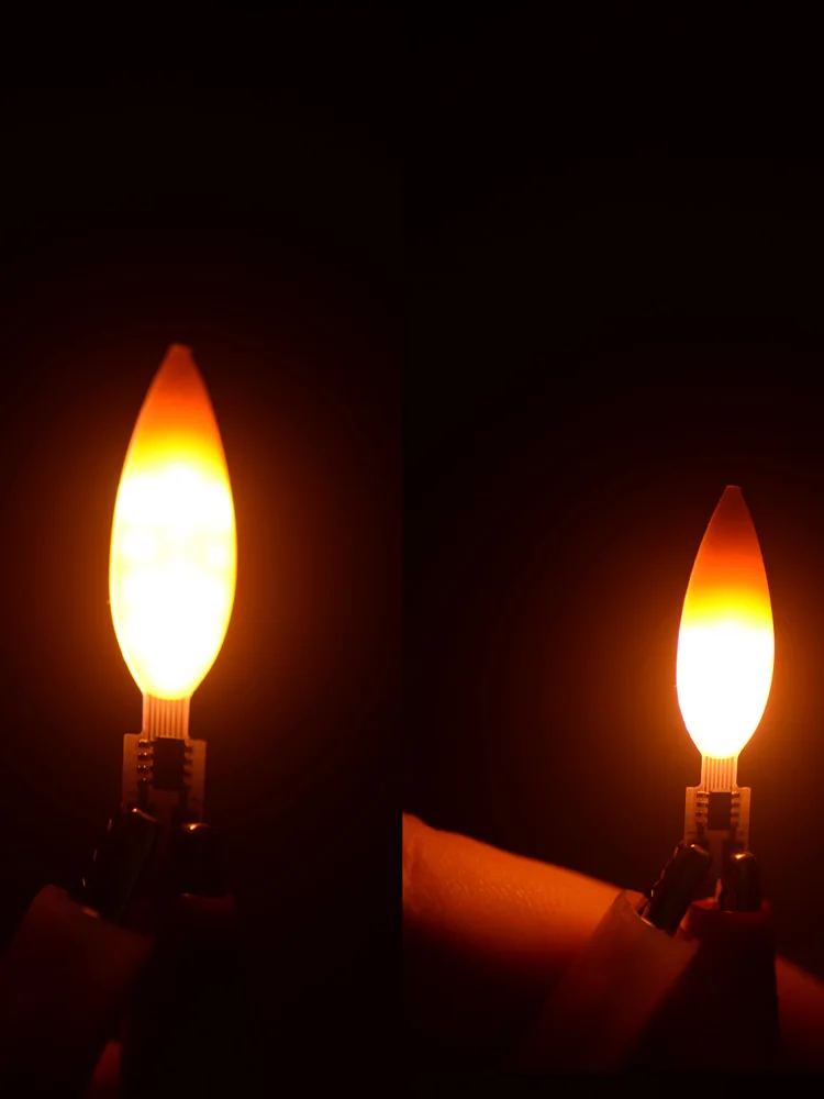 DC 3V Flackernde Feuerflamme für LED-Kerzen Docht DIY Modell LED-Beleuchtung Lampenteile Winziges LED-Licht
