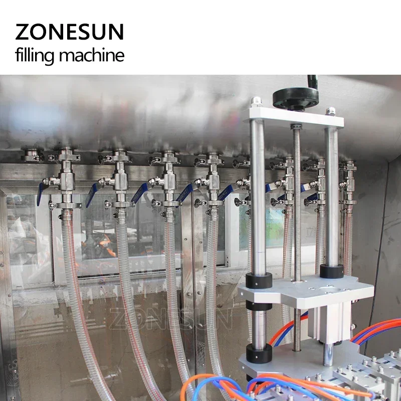 ZONESUN Automatic Pneumatic High Speed Beverage Production Line Cans Beer Drinking Water Milk Oil Filling Machine