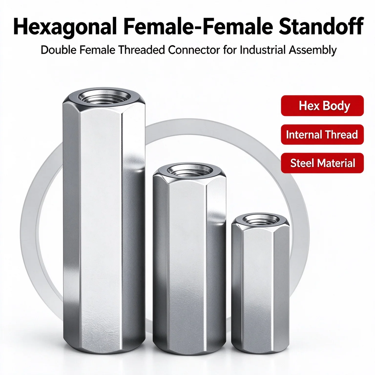 Hex Single Head Thread StudM8 M10 M12 M14 M16 M18 M20 Hex Spacing Pillar Isolation Column for Mechanical & PCB Assembly