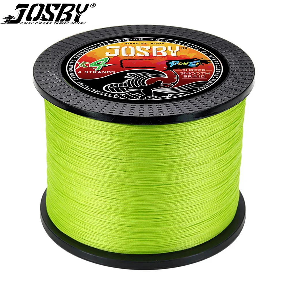 JOSBY 4 Strand Japan Strong Smooth PE Multifilament Carp Fishing Line 1000M 500M 300M 100M Saltwater Freshwater Weave Wire