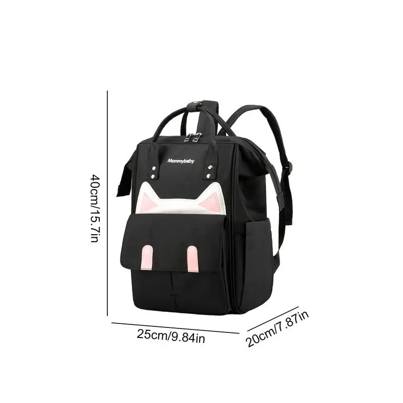 Wickelt asche Rucksack Katzen ohr verstellbarer Mama Rucksack multifunktion aler Windel rucksack für Reisen tragbare Aufbewahrung tasche für