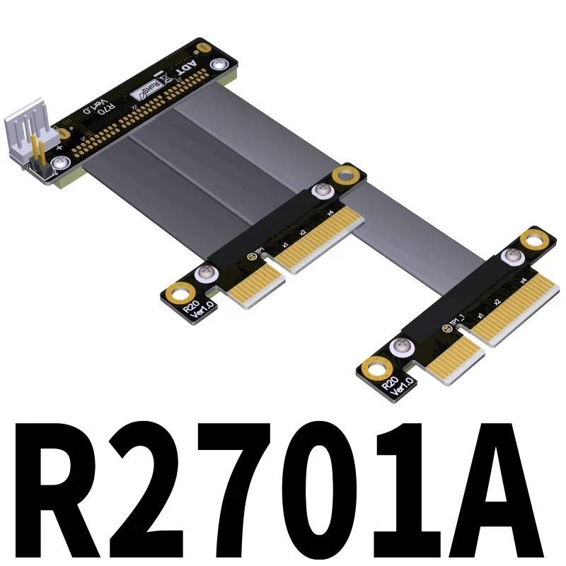 

PCIe3.0 X4 to U.2 Extension Cable for Dual PCIe 4x to u.2 cable turn 180 degree splint vertical extension