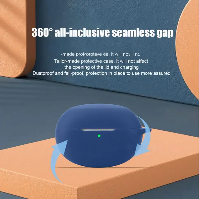 غطاء واقٍ من السيليكون مضاد للسقوط ، صندوق شحن ، حافظة لبراعم الهواء الحقيقي لي 6 برو ، غطاء سماعات أذن لاسلكية