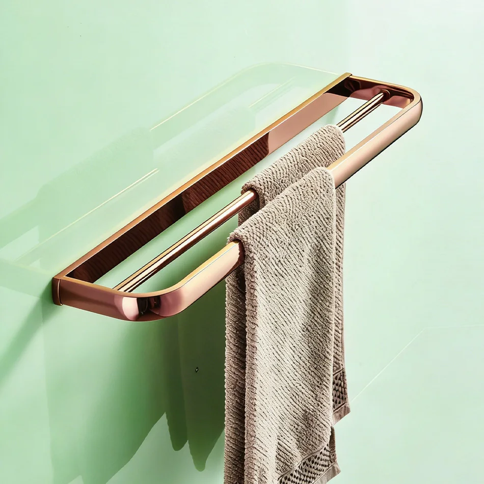 portasciugamani-doppio-da-parete-in-ottone-oro-rosa-nichel-nero-cromo-bianco-per-bagno-e-lavabo-57cm-con-mensola-portaoggetti