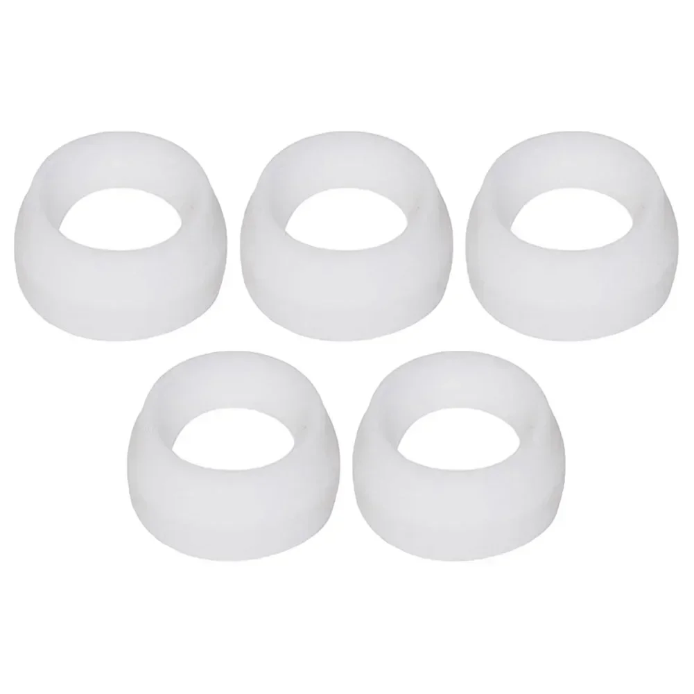 5Pcs Insulator Cup Gasket 18CG For TIG WP17/18/26 Welding Torch Kit White Rubber Washer 22*22*11mm Welding Equipment Parts