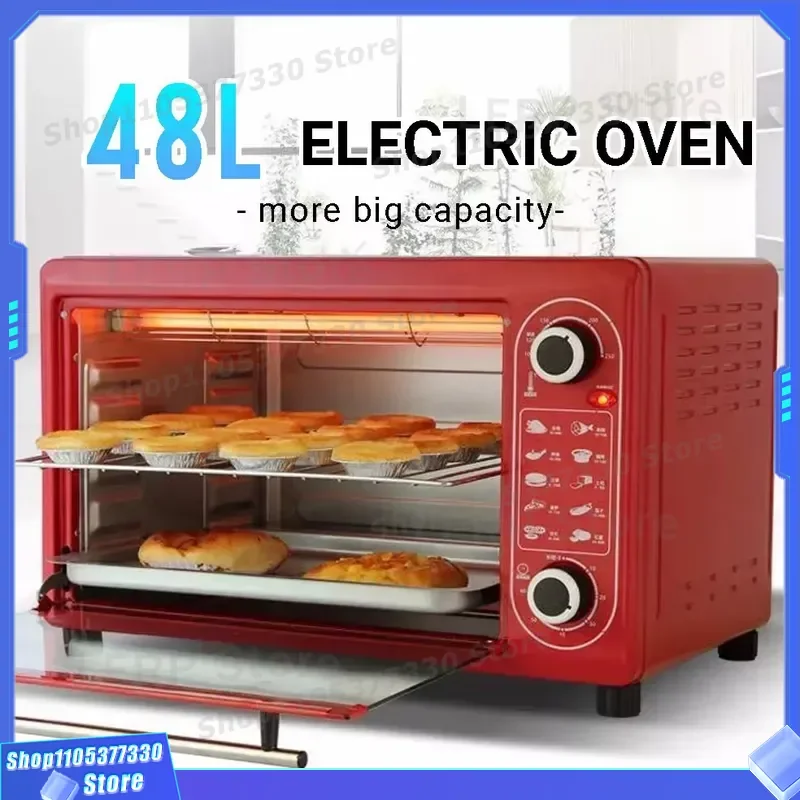 12L Compact Electric Oven Mechanical Control Space Saving Design Ideal for Small Families Beginners Hotel Household Use