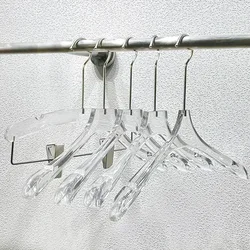 【5 Pcs】Transparent Acrylic Hangers for High-end Clothing Stores