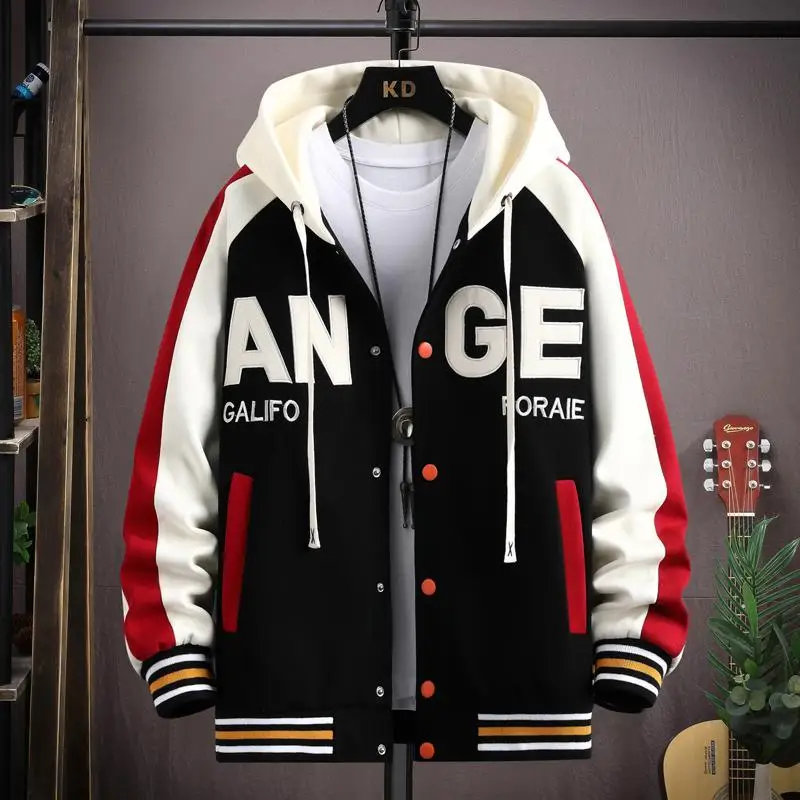 

Spring Autumn 12 Year Old Boy 13 Junior High School Student Jacket 15 Teenagers Older Children Cotton Thickened Warm Coat Hooded