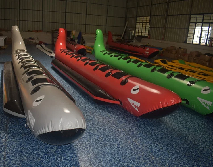 Customized Shark Inflatable Banana Boat Good Sales