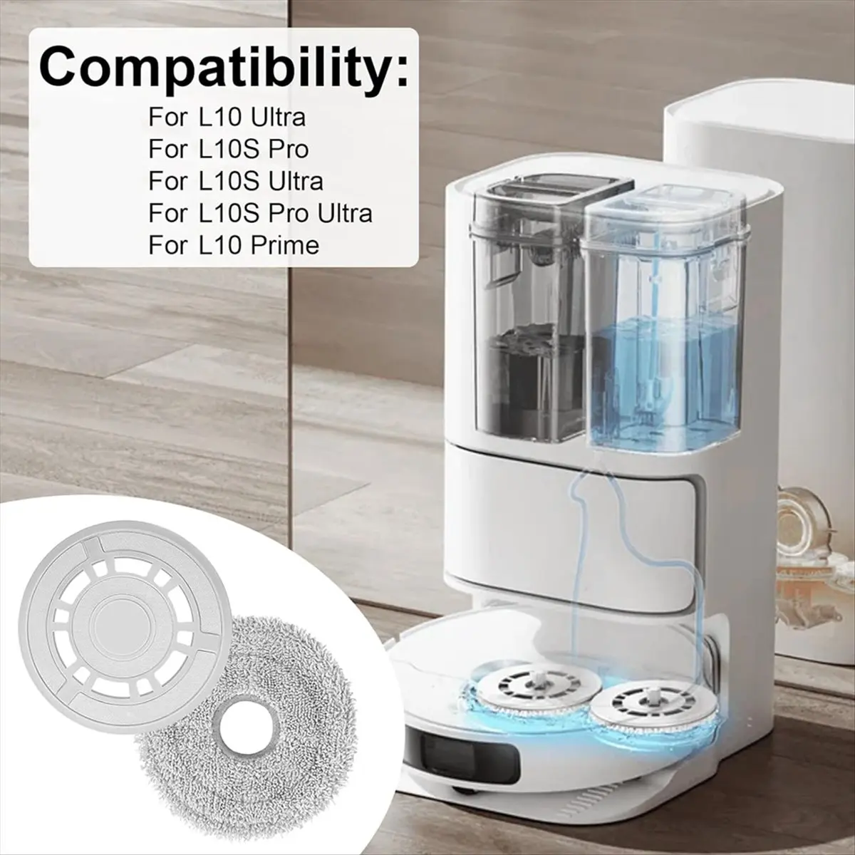 AAAL Piastre per panni per mop per X20+, per parti L10s Pro Gen 2/ L10 Ultra/ L10S Pro/L10S Ultra/ L10 Prime/ X20 Pro