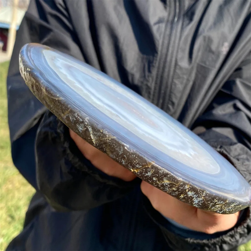 Natural color agate, crystal slices, room decoration, energy gemstones, spiritual healing, meditation, demagnetization, gift