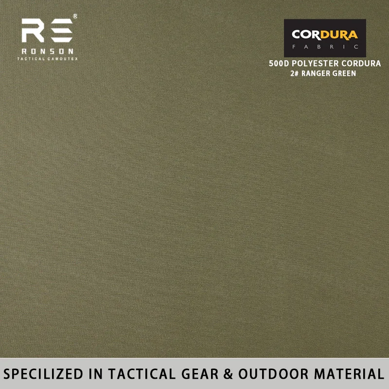 

Ranger gren Ronsontex High Quality 500D Denier Polyester Cordura Fabric Durable Use for Tactical Gear and Luggage Bags Outdoor
