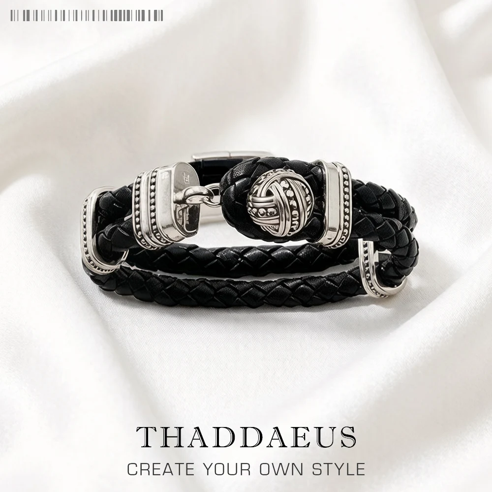 Ball Leather Cuff Bracelets Super Deals Gift In Silver For Men & Women,Europe Style Rebel Punk Fashion Jewelry