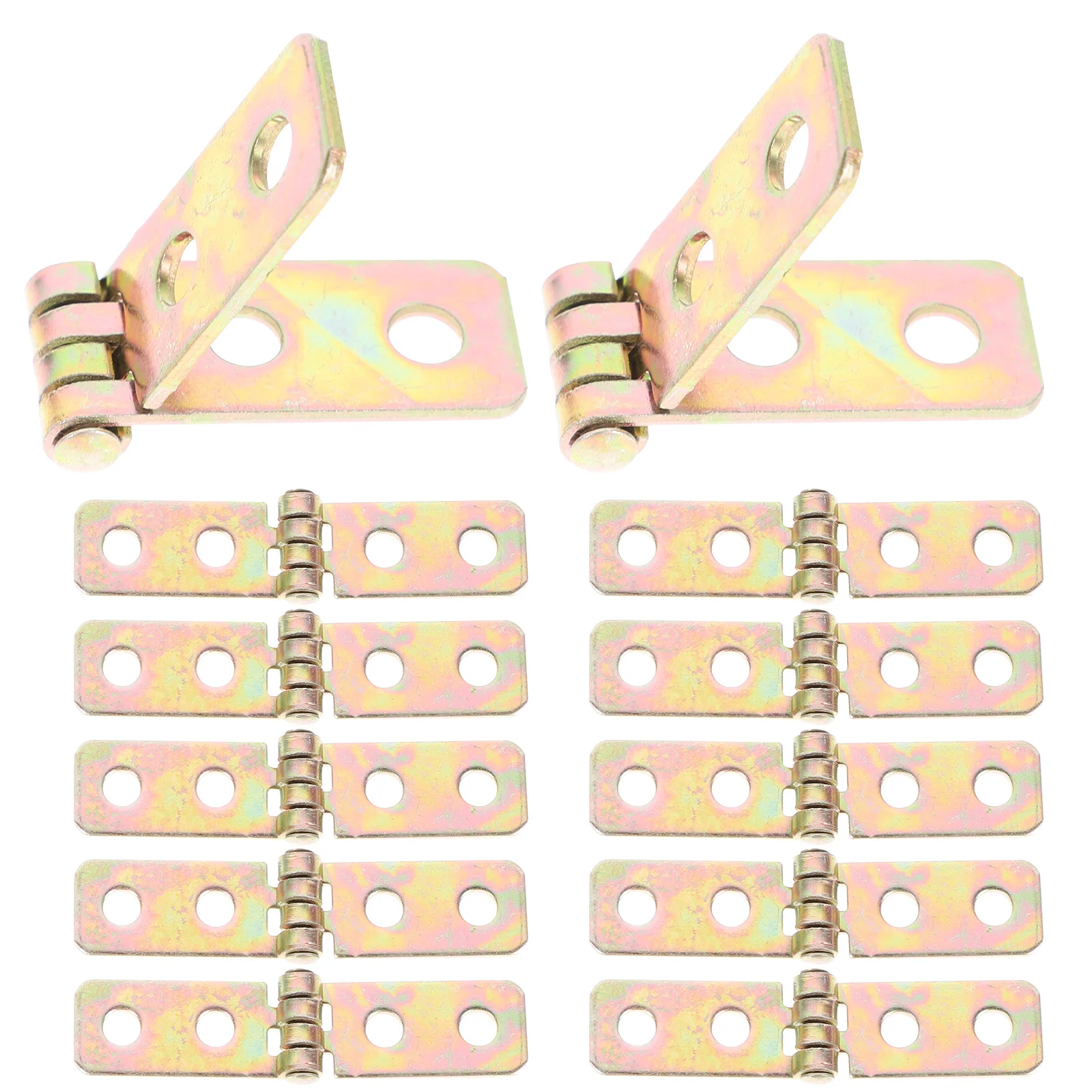 

12Pcs Antique Mini Hinges Iron Hinge Hardware for Wooden Boxes Dolls & Cabinets