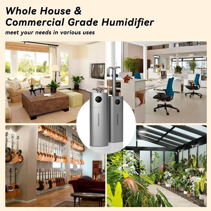 Humidifiers for Large Room,4.2Gal/16L Whole House Humidifiers 2000 sq.ft. AILINKE Large Cool Mist Humidifier with Extension Tube