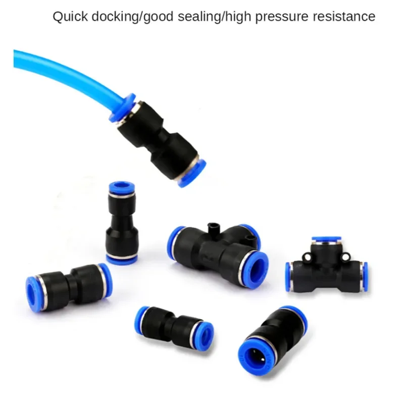 Pneumatic fittings actuator Straight Type plastic hose quick couplings air valve Air Water Hose connector Tube pipe Connector